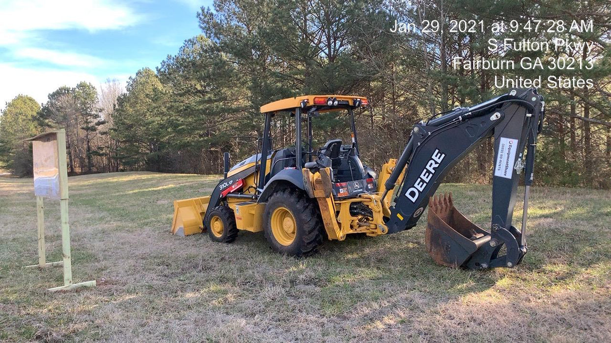 2020 John Deere 310LEP Canopy, 4WD, Standard Stick, Pilot Controls, 2 Way Hydraulics, TAG Manual QC