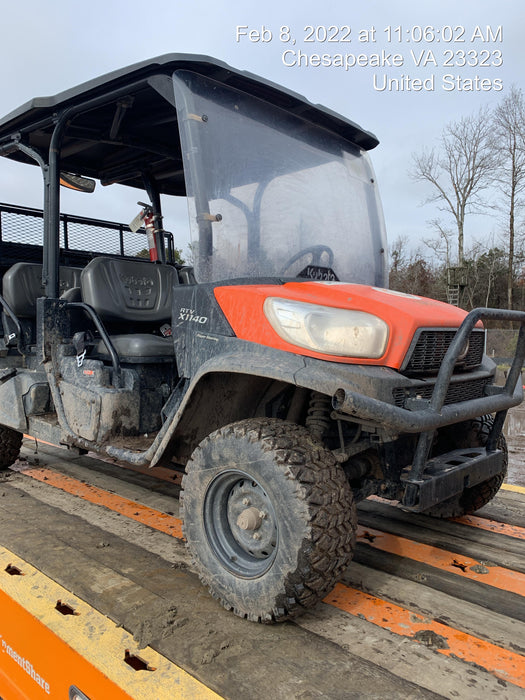 2021 Kubota RTV-X1140W-H Plastic Canopy, Windshield Acrylic Clear, LED Strobe Light, Wire Harness Kit, Back up Alarm