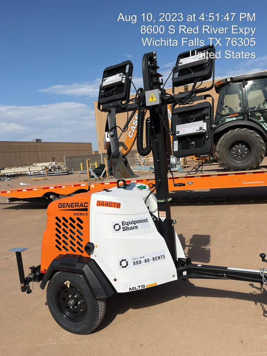 2023 Generac MLT2 Diesel, Flex Switch 120V Input, Powerzone Controller, (4) 320W LED Lights, 4kW Generator, 39.9 Gal Fuel Tank, 2" Ball, T3