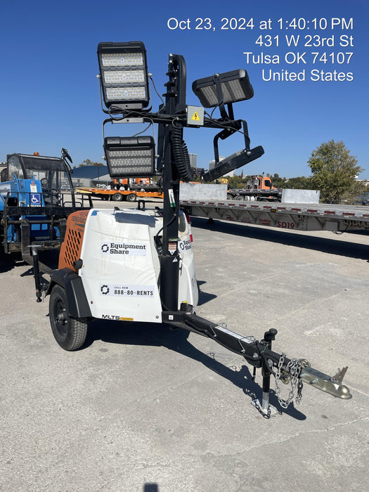 2024 Generac MLT2 Diesel, Flex Switch 120V Input, Powerzone Controller, 
(4) 320W LED Lights, 4kW Generator, 39.9 Gal Fuel Tank, 2" Ball, T3