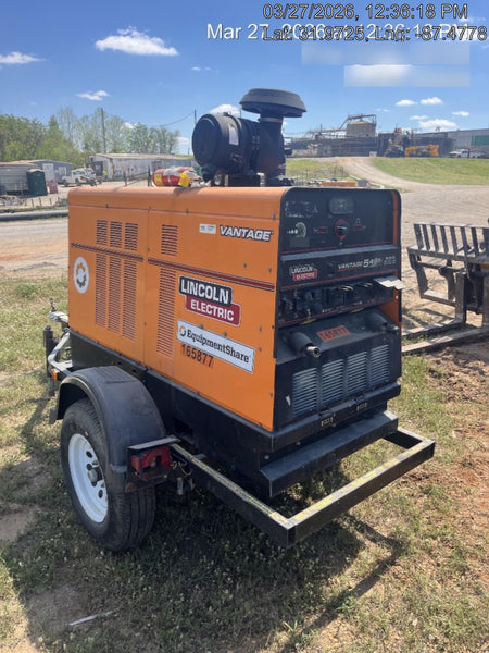 2021 Lincoln Electric Vantage 549X Ready Pak 3, ORANGE (includes trailer, cable rack, fender light kit)