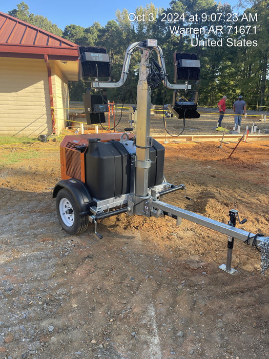 2024 Wanco WLTT-4MM4K Diesel, Deep Sea Controller, Shore Power Plug, Auto Start, (4) 350W LED Floodlights, 4kW Generator, 60 Gal Fuel Tank, 2" Ball, T3