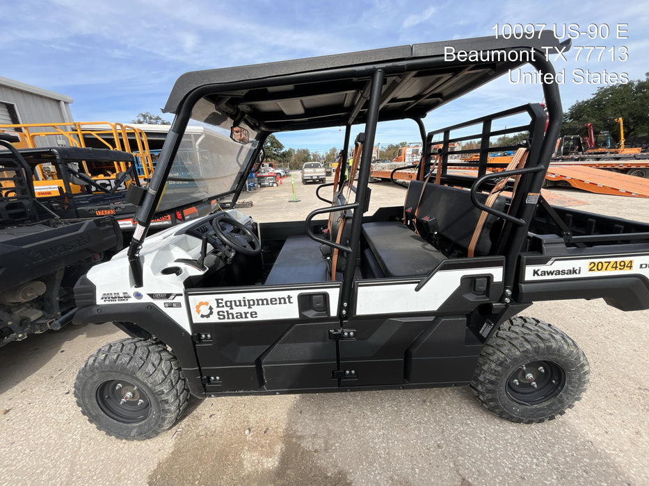2022 Kawasaki Mule PRO-DXT Standard Options, Backup Alarm, Beacon, Plastic Hard Top, Poly Windshield, Horn Kit