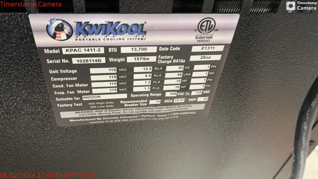 2023 KWIKOOL KPAC1411-2