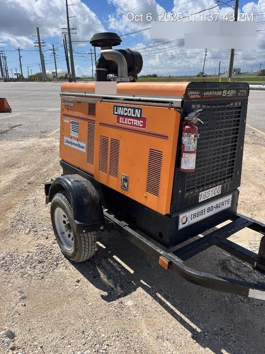 2021 Lincoln Electric Vantage 549X Ready Pak 3, ORANGE (includes trailer, cable rack, fender light kit)