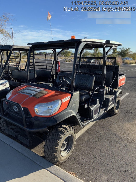Kubota RTV-X1140W-H Plastic Canopy, Windshield Acrylic Clear, LED Strobe Light, Wire Harness Kit, Back up Alarm