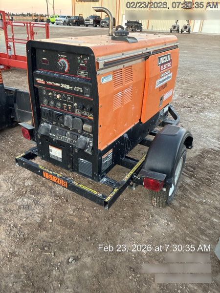 2021 Lincoln Electric Vantage 322 Vantage 322 Ready Pak 3 w/ Telematics & Decals, ORANGE (includes trailer, cable rack, fender light kit)