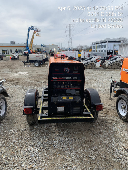 2021 Lincoln Electric Vantage 322 Vantage 322 Ready Pak 3 w/ Decals, ORANGE (includes trailer, cable rack, fender light kit) NO Telematics