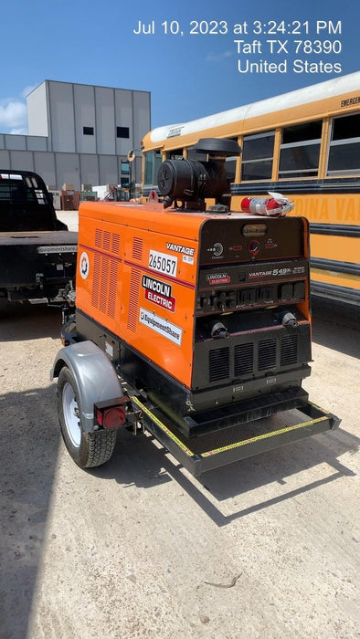 2022 Lincoln Electric Vantage 549X Crosslink Technology, Trailer Mounted, ES Decals, T3