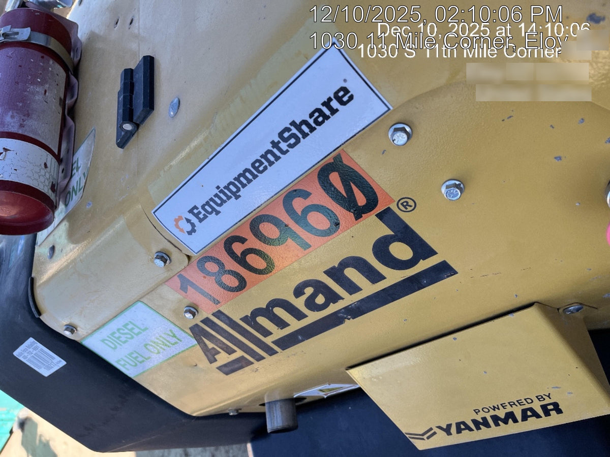 Allmand NLV3GR (4) LED Light Fixture 350W, 23' Vertical Mast, 3kW Prime, Towable, Deep Sea L401, Leveling Jacks, Yanmar T4F 5.8hp