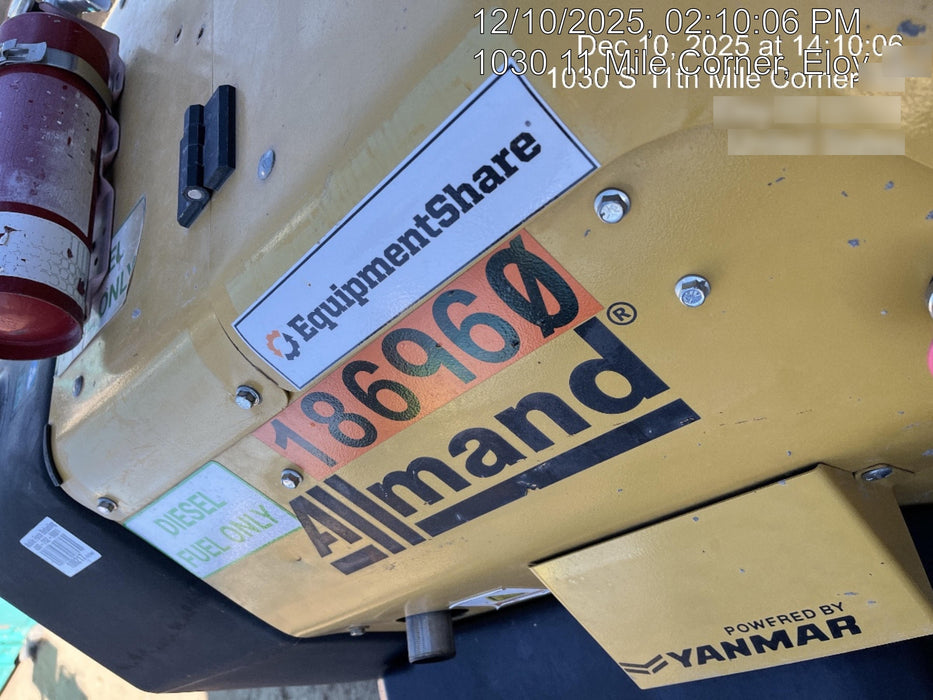 Allmand NLV3GR (4) LED Light Fixture 350W, 23' Vertical Mast, 3kW Prime, Towable, Deep Sea L401, Leveling Jacks, Yanmar T4F 5.8hp