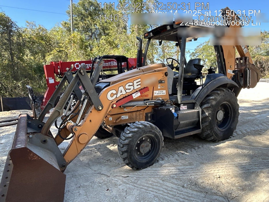 2017 Case 580N EP STANDARD HOE, ROPS, PILOT CONTROLS, AUX HYD