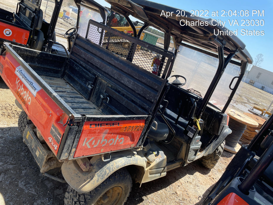 2021 Kubota RTV-X1140W-H Plastic Canopy, Windshield Acrylic Clear, LED Strobe Light, Wire Harness Kit, Back up Alarm