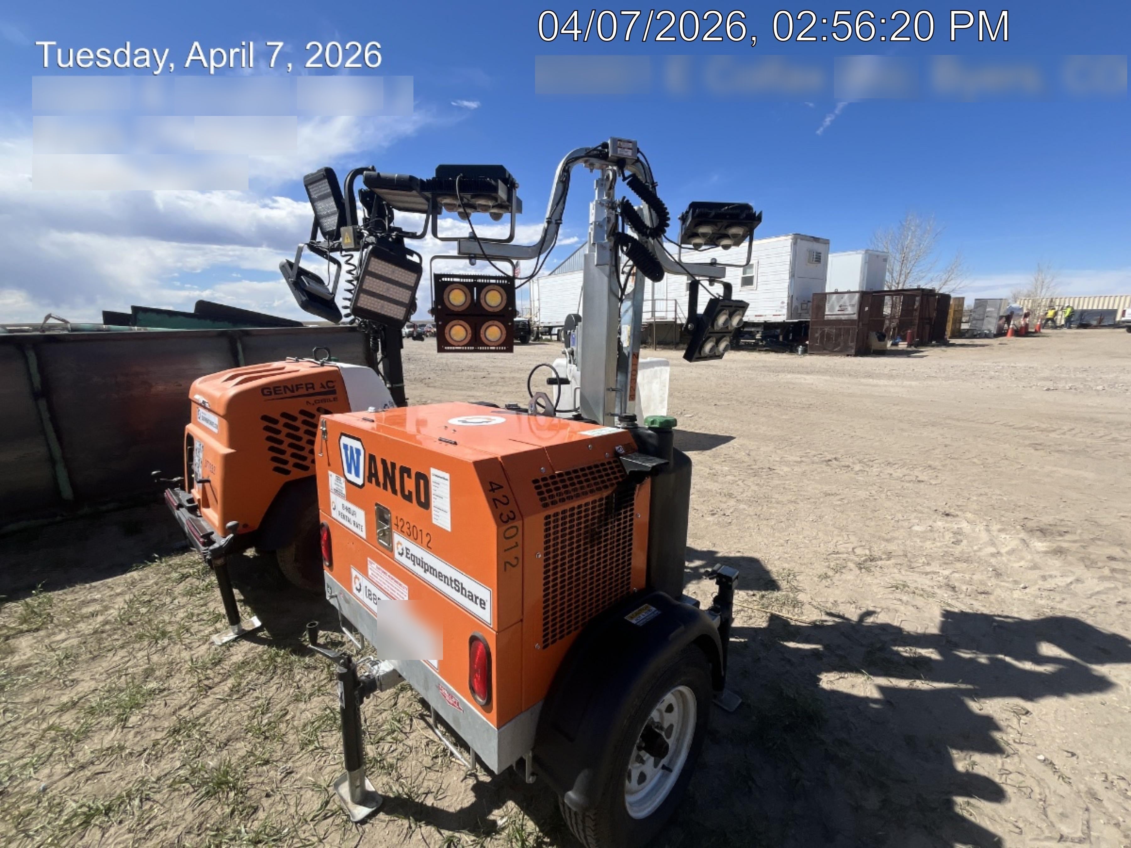 2024 Wanco WLTT-4MM4K Diesel, Deep Sea Controller, Shore Power Plug, Auto Start, (4) 350W LED Floodlights, 4kW Generator, 60 Gal Fuel Tank, 2" Ball, T3
