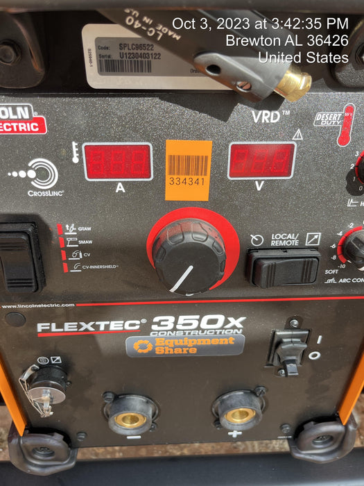 2023 LINCOLN ELECTRIC FLEXTEC 350X