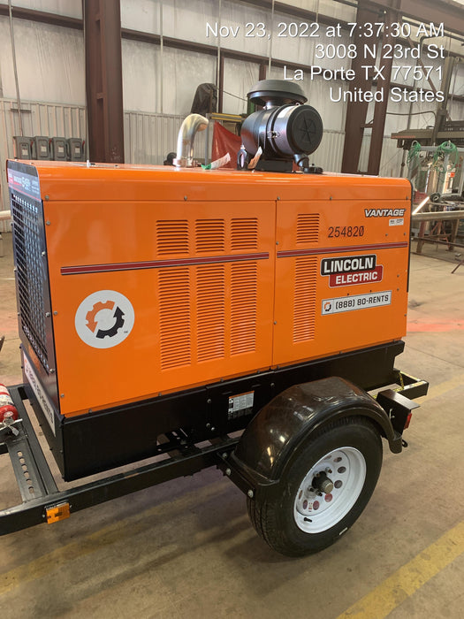 2022 Lincoln Electric Vantage 549X Crosslink Technology, Trailer Mounted, ES Decals, T3