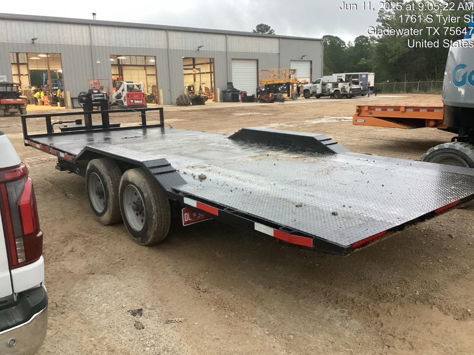 2024 TEXAS PRIDE TRAILERS 21' Lowboy Gravity Tilt Bed 14K Bumper Pull Trailer
