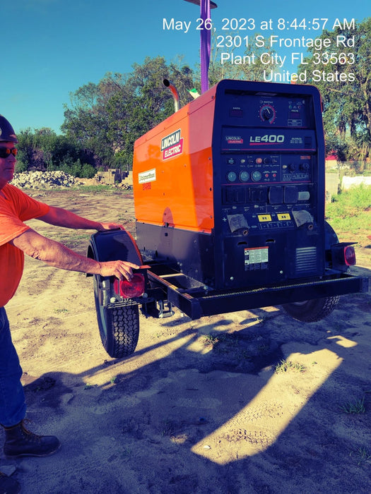 2022 Lincoln Electric LE400 Kubota V1505, Trlr, Cable Rack, Light Kit, ES Decals, T3