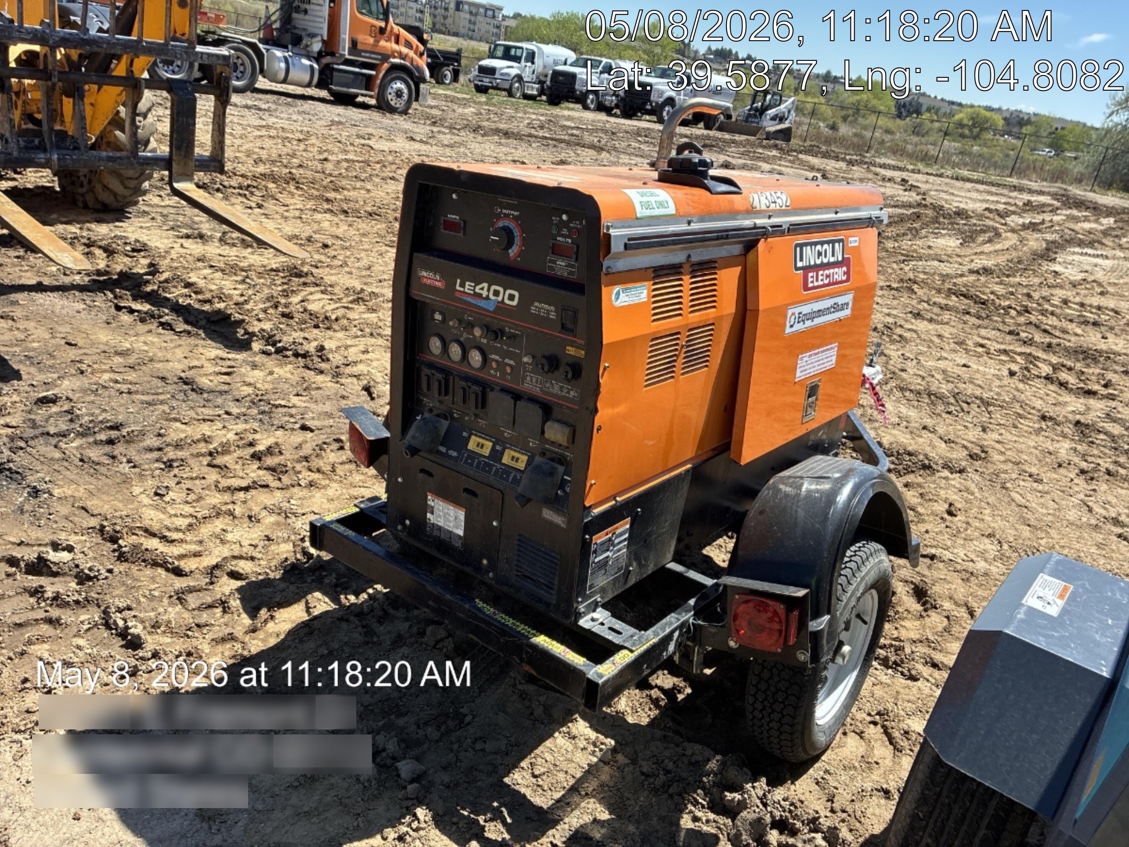 2022 Lincoln Electric LE400 Kubota V1505, Trlr, Cable Rack, Light Kit, ES Decals, T3