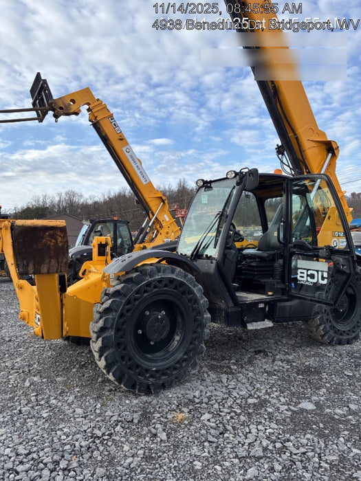 2020 JCB 512-56 Cab/Heat/Air, 109Hp, Solid Tires, Work Lights, Beacon, Aux Hydraulics, Back up Alarm, Lifting Eye, ES Decals
