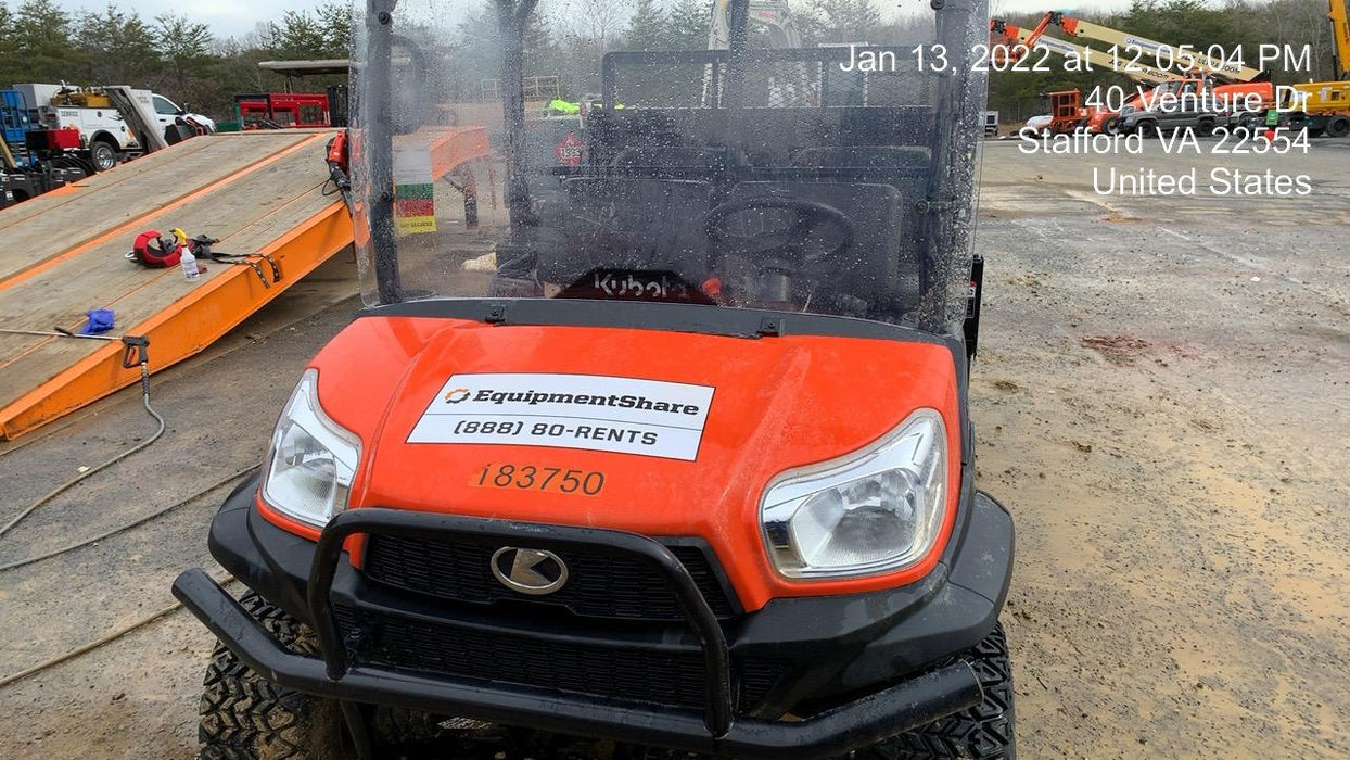 Kubota RTV-X1140W-H Plastic Canopy, Windshield Acrylic Clear, LED Strobe Light, Wire Harness Kit, Back up Alarm
