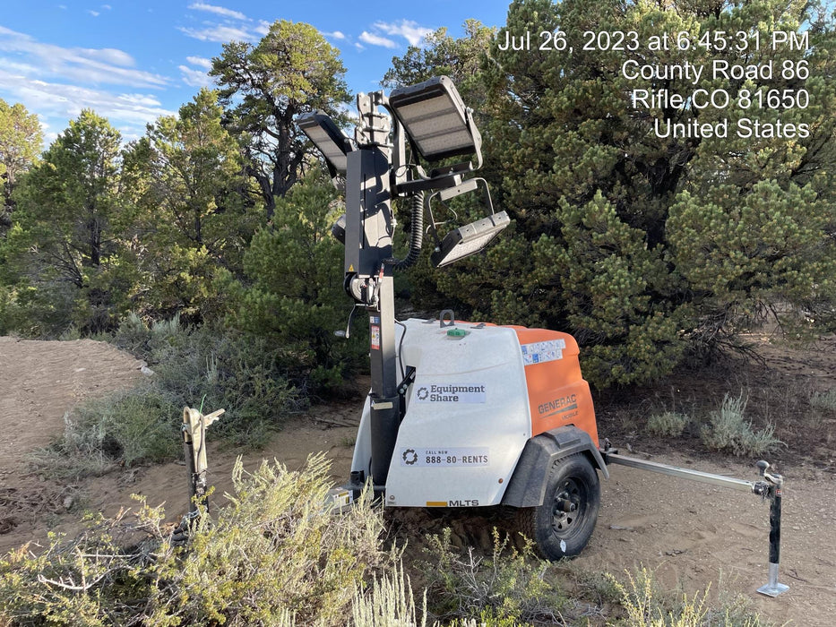 2023 Generac MLT2 Diesel, Flex Switch 120V Input, Powerzone Controller, (4) 320W LED Lights, 4kW Generator, 39.9 Gal Fuel Tank, 2" Ball, T3