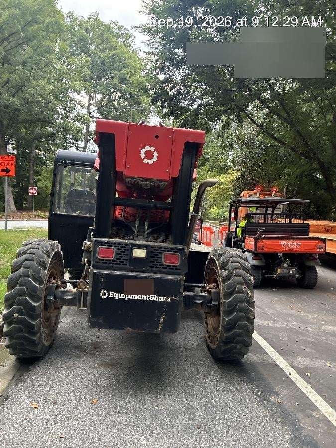 2020 Manitou MTA10055 Canopy, 120 HP, Solid Tires, Work Lights, Lift Hook, Auxiliary Hydraulics w/66" Carriage and 60" Forks