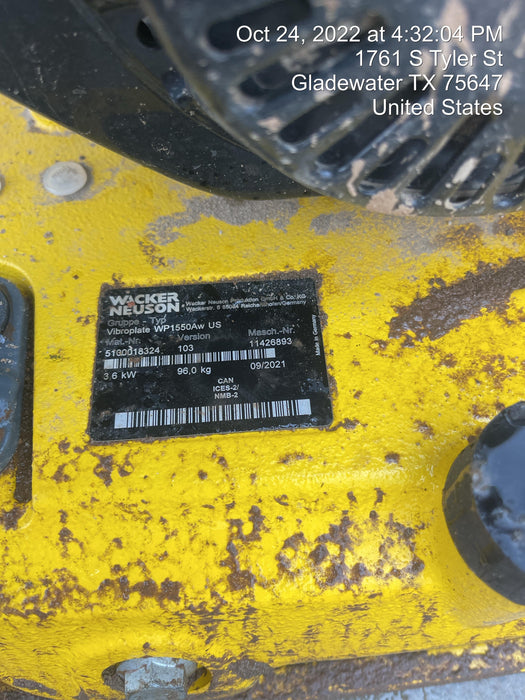 2022 WACKER NEUSON WP1550AW