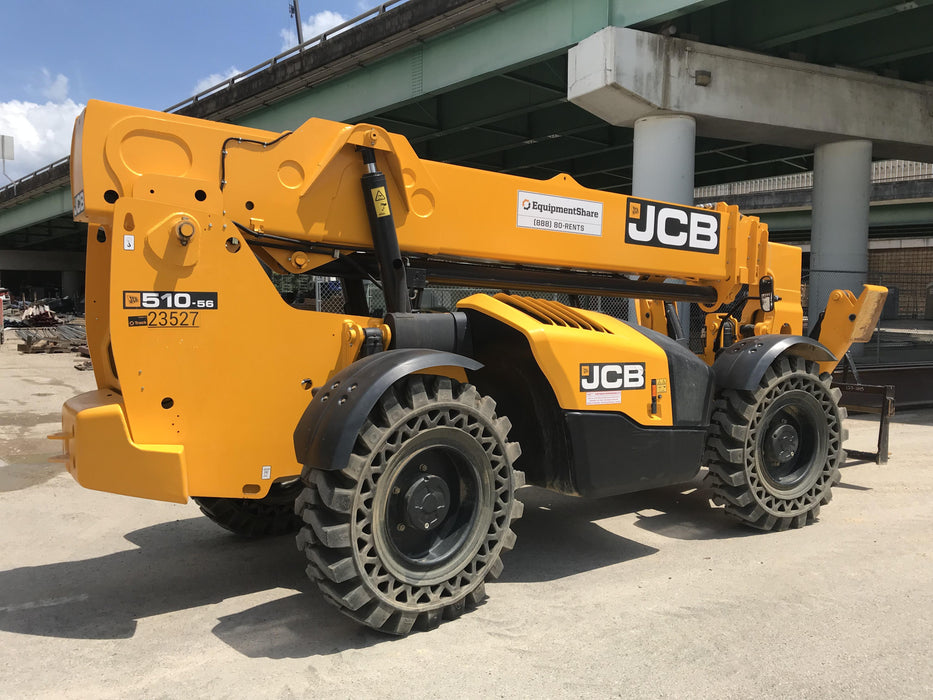 2018 JCB 510-56 JCB 510-56 74 HP w/Open ROPS, Beacon, Aux Hydraulics, Worklights, Solid Tires