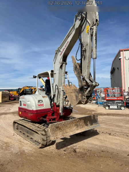 2019 Takeuchi TB260 Takeuchi TB260 Canopy w/Rubber Tracks, Auxiliary Hydraulics, Standard Blade, Manual QC