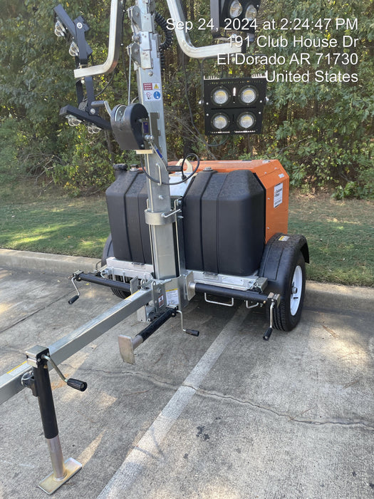 2024 Wanco WLTT-4MM4K Diesel, Deep Sea Controller, Shore Power Plug, Auto Start, (4) 350W LED Floodlights, 4kW Generator, 60 Gal Fuel Tank, 2" Ball, T3