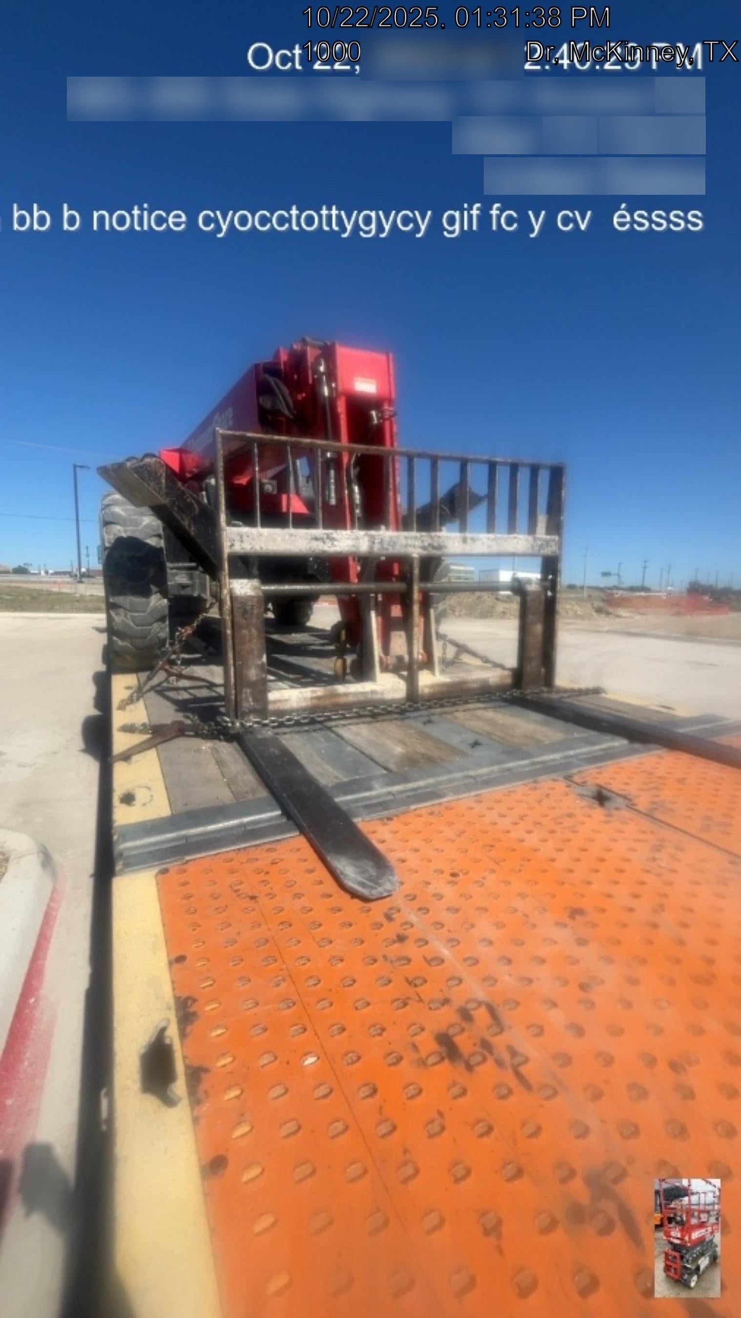 2019 Manitou MTA10055 Canopy, 120 HP, Solid Tires, Work Lights, Lift Hook, Auxiliary Hydraulics 66" Carriage and 60" Forks