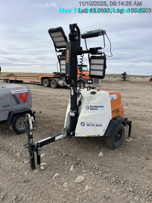 2023 Generac MLT2 Diesel, Flex Switch 120V Input, Powerzone Controller, (4) 320W LED Lights, 4kW Generator, 39.9 Gal Fuel Tank, 2" Ball, T3