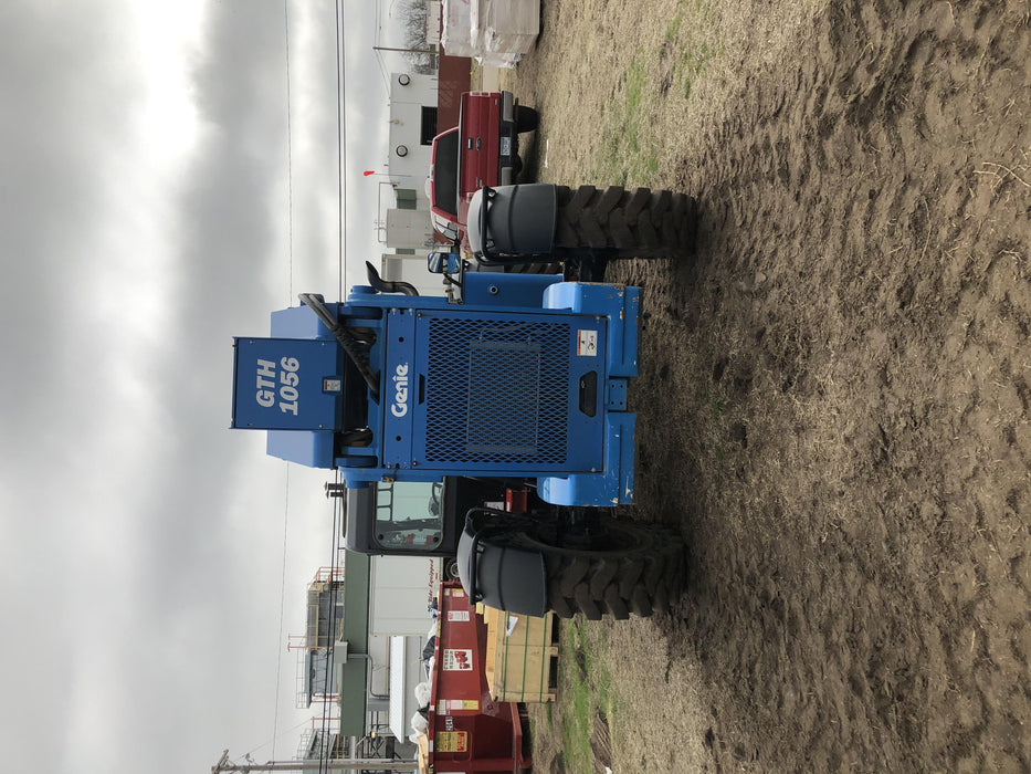 2018 Genie GTH-1056 Genie GTH-1056 w/Enclosed Cab w/HVAC, Work Lights, Solid Tires, Beacon, 60" Carriage and Forks