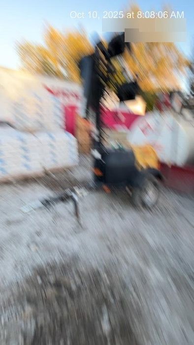 2022 Allmand NLV3GR (4) LED Light Fixture 350W, 23' Vertical Mast, 3kW Prime, Towable, Deep Sea L401, Leveling Jacks, Yanmar T4F 5.8hp