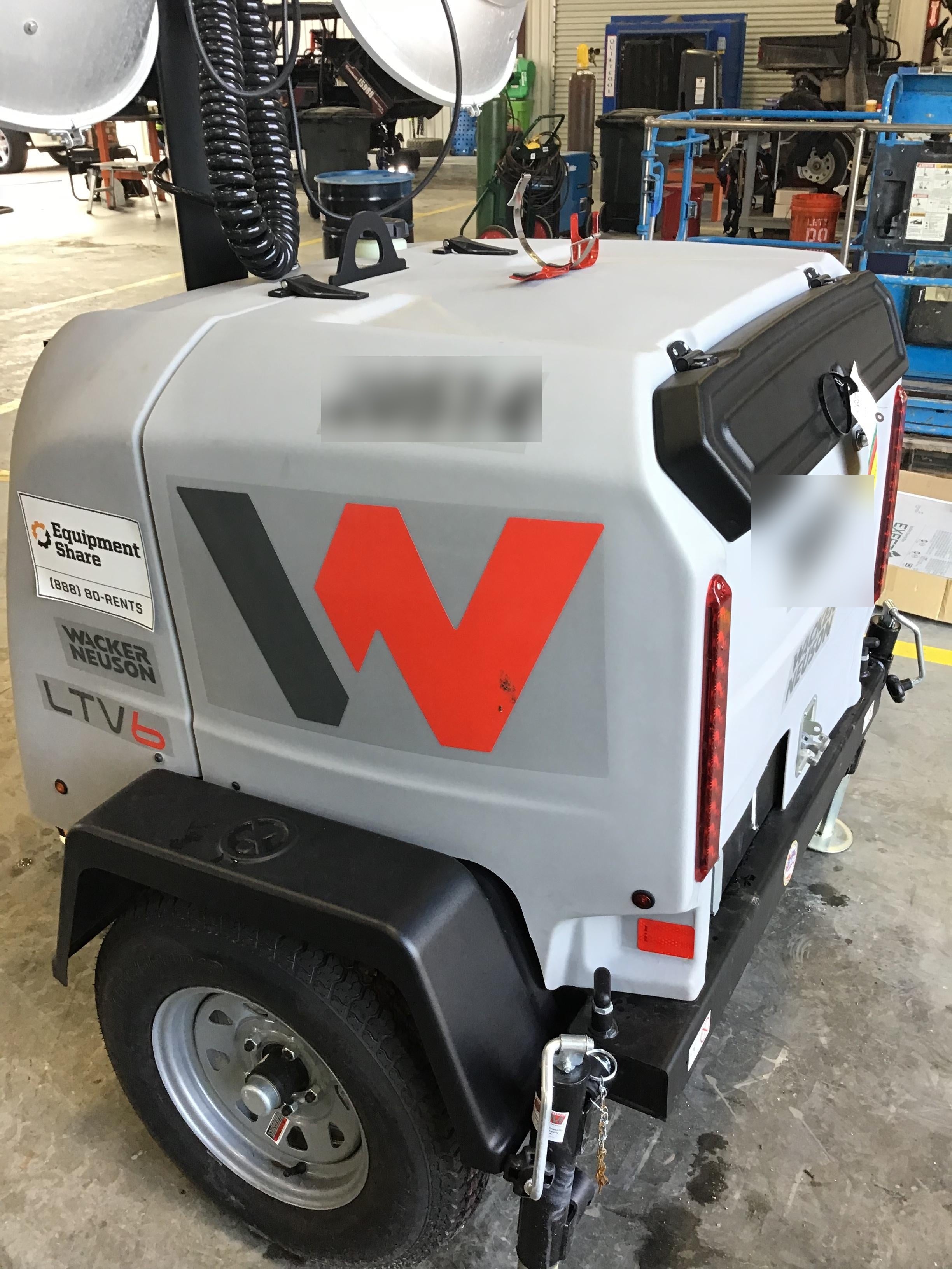 2018 Wacker Neuson LTV6L-MH Wacker Neuson LTV6L Mobile Light Tower w/Fuel Level Sensor Installed