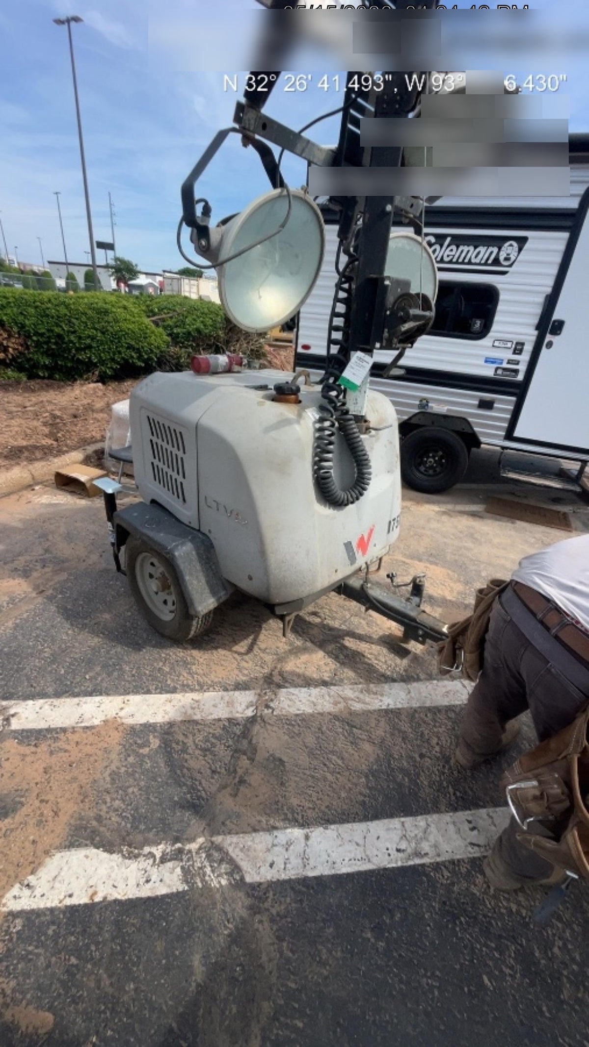 Wacker Neuson LTV6K-MH Wacker Neuson LTV6K Mobile Light Tower w/Fuel Level Sensor Installed