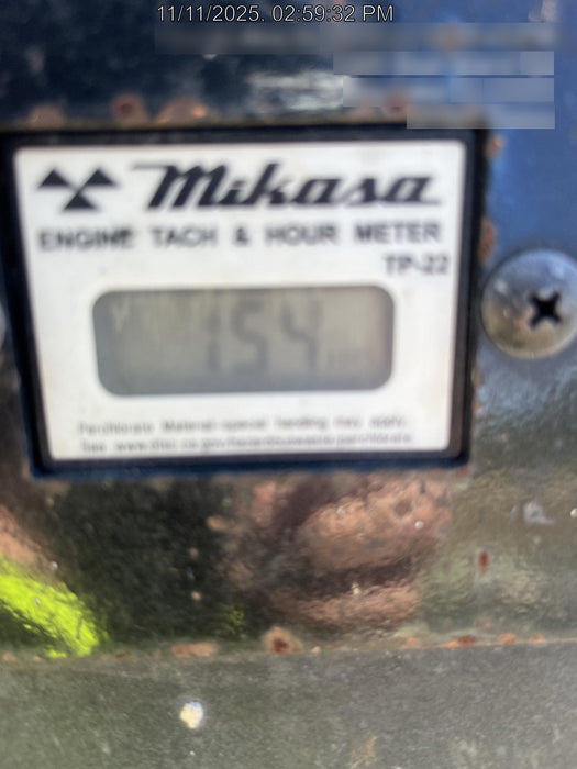 2023 Multiquip MV308GH Honda GX270, 18" Plate, Tachometer