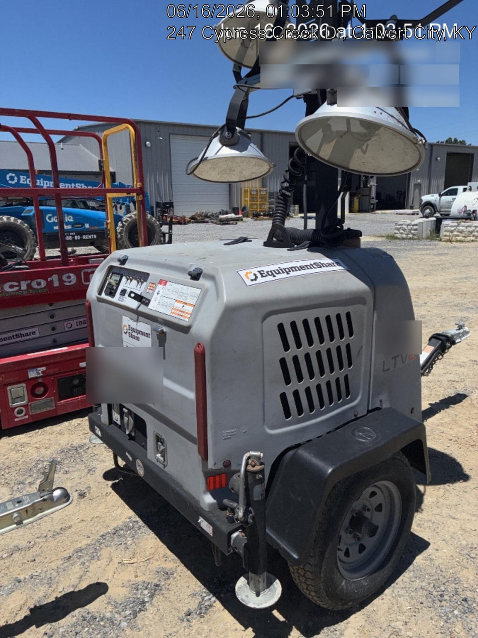 2019 Wacker Neuson LTV6L-MH Mobile Light Tower w/Fuel Level Sensor Installed