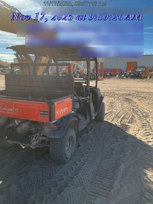 2021 Kubota RTV-X1140W-H Plastic Canopy, Windshield Acrylic Clear, LED Strobe Light, Wire Harness Kit, Back up Alarm