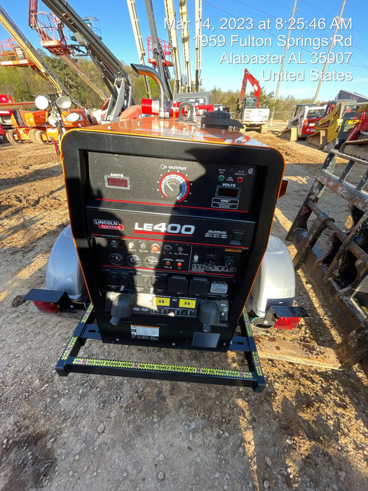 2022 Lincoln Electric LE400 Kubota V1505, Trlr, Cable Rack, Light Kit, ES Decals, T3