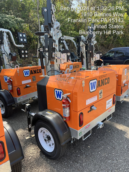 2024 Wanco WLTT-4MM4K Diesel, Deep Sea Controller, Shore Power Plug, Auto Start, (4) 350W LED Floodlights, 4kW Generator, 60 Gal Fuel Tank, 2" Ball, T3