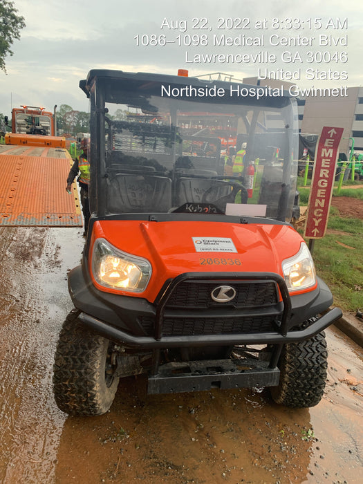 2022 Kubota RTV-X1140W-H Plastic Canopy, Windshield Acrylic Clear, LED Strobe Light, Wire Harness Kit, Back up Alarm