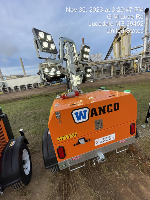 2023 Wanco WLTT-4MM4K Diesel, Deep Sea Controller, Shore Power Plug, Auto Start, (4) 350W LED Floodlights, 4kW Generator, 60 Gal Fuel Tank, 2" Ball, T3