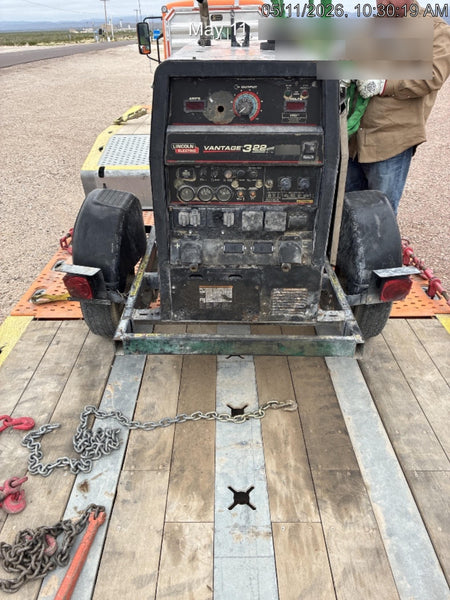 Lincoln Electric Vantage 322 Lincoln Vantage 322 Welder Ready Pak 3 - Vantage 322, Trailer