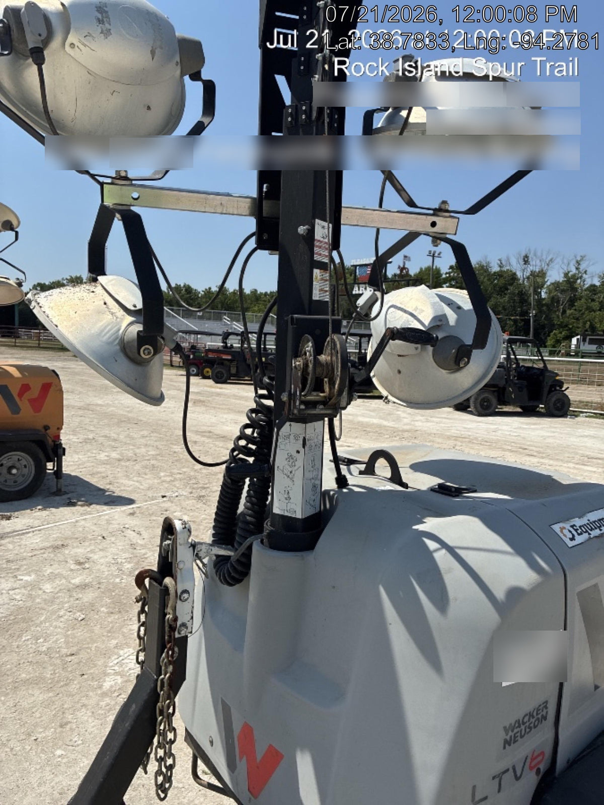 2019 Wacker Neuson LTV6L-MH Wacker Neuson LTV6L Mobile Light Tower w/Fuel Level Sensor Installed