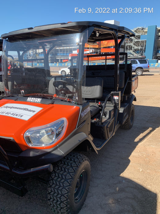 2022 Kubota RTV-X1140W-H Plastic Canopy, Windshield Acrylic Clear, LED Strobe Light, Wire Harness Kit, Back up Alarm