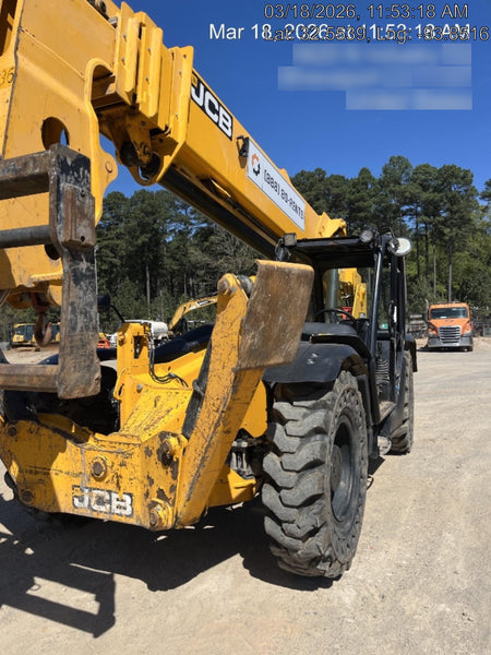 2019 JCB 512-56 Canopy, 109 HP, Solid Tires, STD Worklight, Beacon, Aux Hydraulics, Lifting Eye, Back up Alarm w/66" Carriage/60" Forks