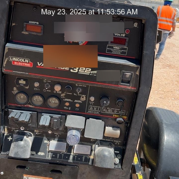 2019 Lincoln Electric Vantage 322 Welder Ready-Pak 3, Two wheel trailer, Fender and Light kit, Cable Rack