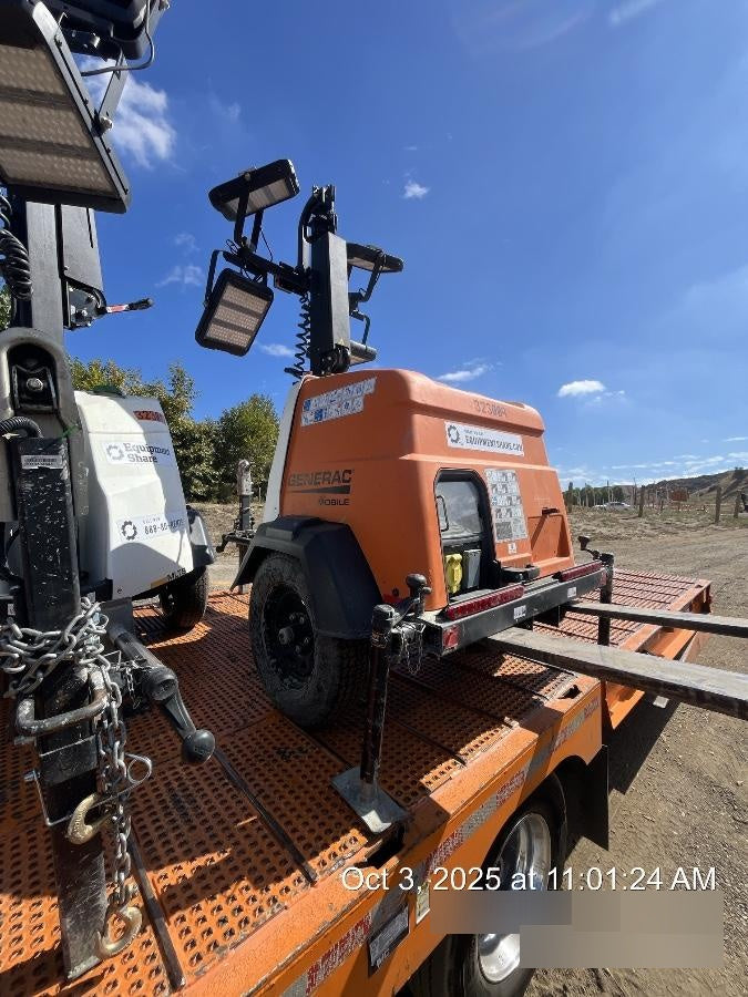 2023 Generac MLT2 Diesel, Flex Switch 120V Input, Powerzone Controller, (4) 320W LED Lights, 4kW Generator, 39.9 Gal Fuel Tank, 2" Ball, T3